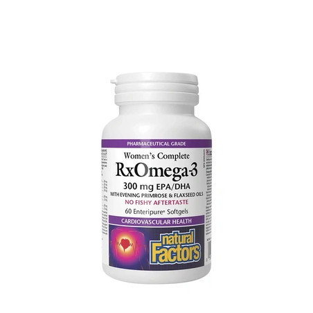 Natural Factors Womens Complete Rxomega3 300 Mg Epadha 60 Softgels