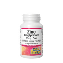 Natural Factors Zinc Bisglycinate 25 Mg 120 Capsules