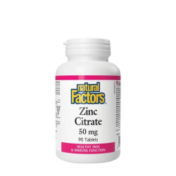 Natural Factors Zinc Citrate 50 Mg 90 Tablets