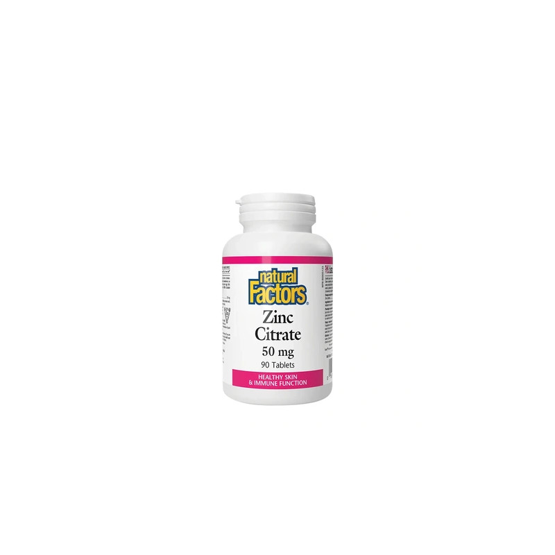 Natural Factors Zinc Citrate 50 Mg 90 Tablets