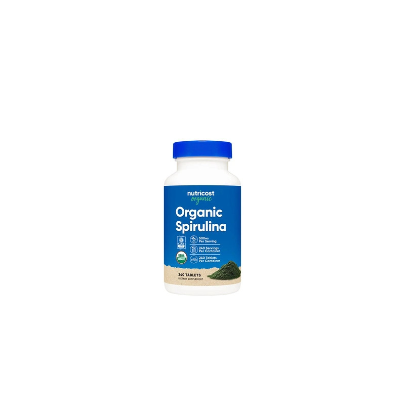 Nutricost Organic Spirulina 240 Tablets