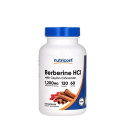 Nutricost Berberine Hydrochloride With Ceylon Cinnamon 120 Capsules