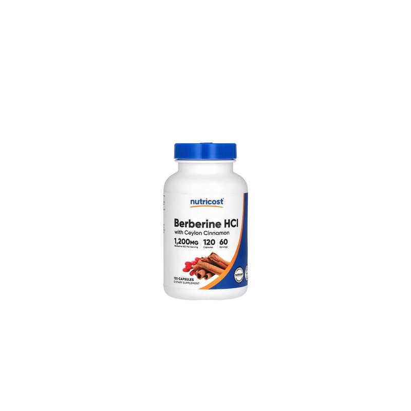 Nutricost Berberine Hydrochloride With Ceylon Cinnamon 120 Capsules