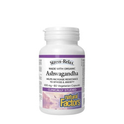 Natural Factors Ashwagandha 600 Mg Stressrelax Formula 60 Capsules