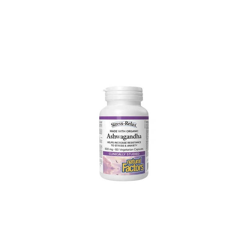 Natural Factors Ashwagandha 600 Mg Stressrelax Formula 60 Capsules