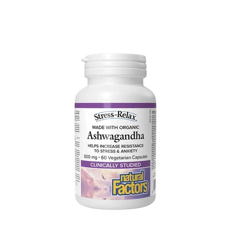 Natural Factors Ashwagandha 600 Mg Stressrelax Formula 60 Capsules