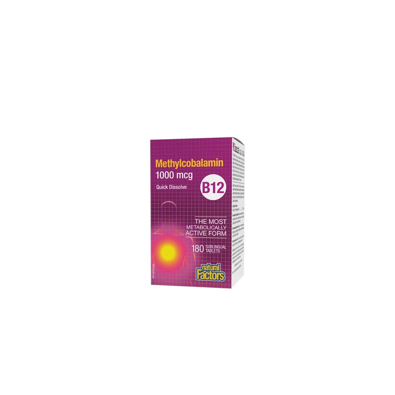 Natural Factors B12 Methylcobalamin 1000 Micrograms 180 Tablets