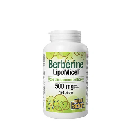 Natural Factors Berberine Lipomicel Matrix 120 Softgels