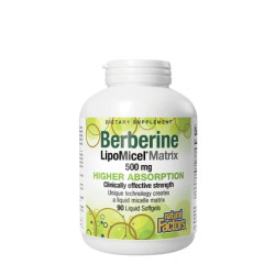 Natural Factors Berberine Lipomicel Matrix 500 Mg 90 Softgels