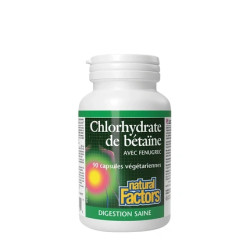 Natural Factors Betaine Hydrochloride With Fenugreek 90 Capsules
