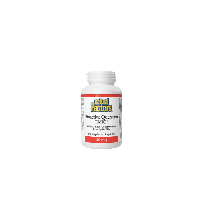 Natural Factors Bioactive Quercetin Emiq 50 Mg 60 Capsules
