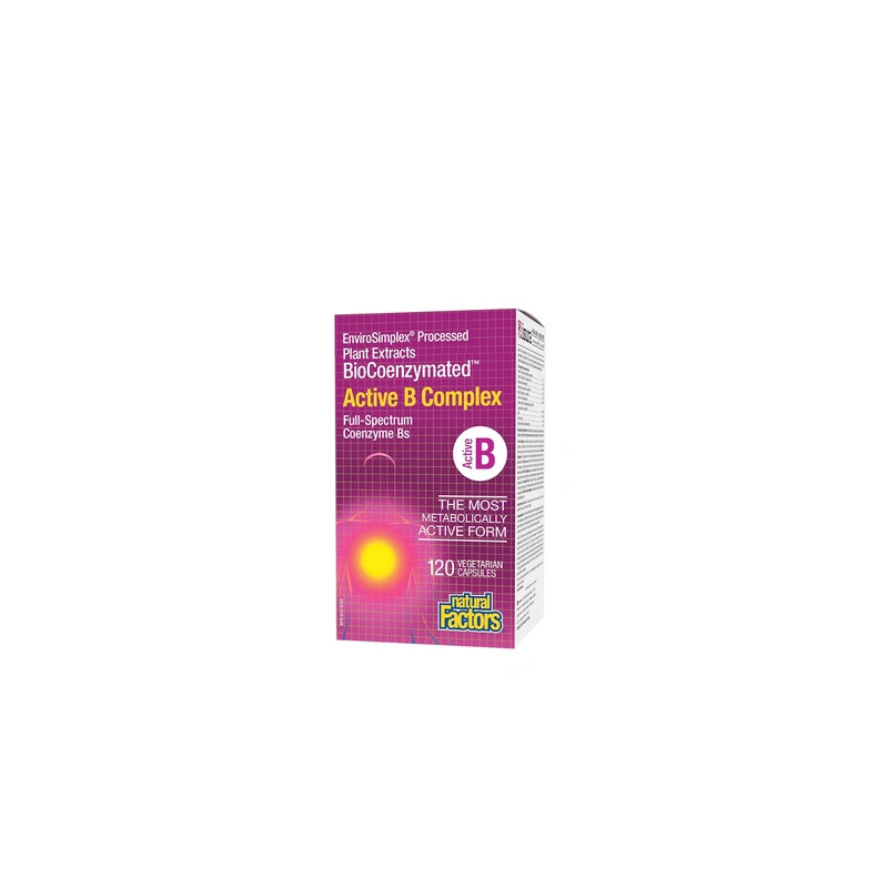 Natural Factors Biocoenzymated Active B Complex 120 Capsules