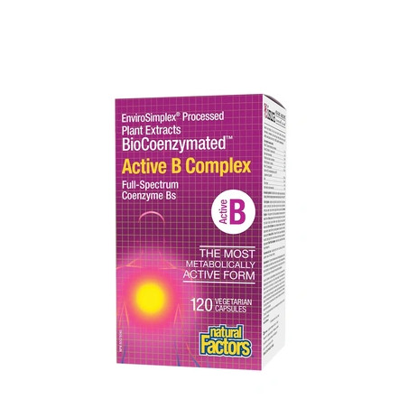 Natural Factors Biocoenzymated Active B Complex 120 Capsules