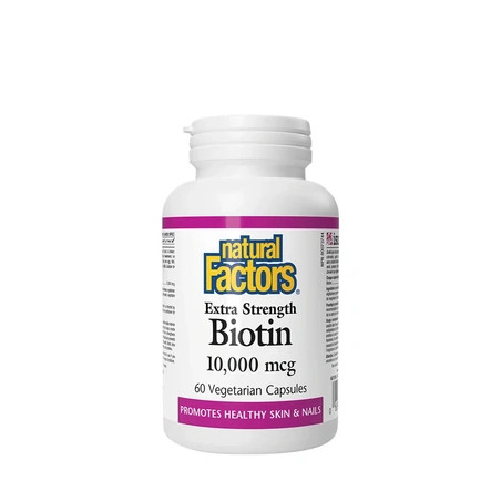 Natural Factors Extra Strength Biotin 10000 Mcg 60 Capsules