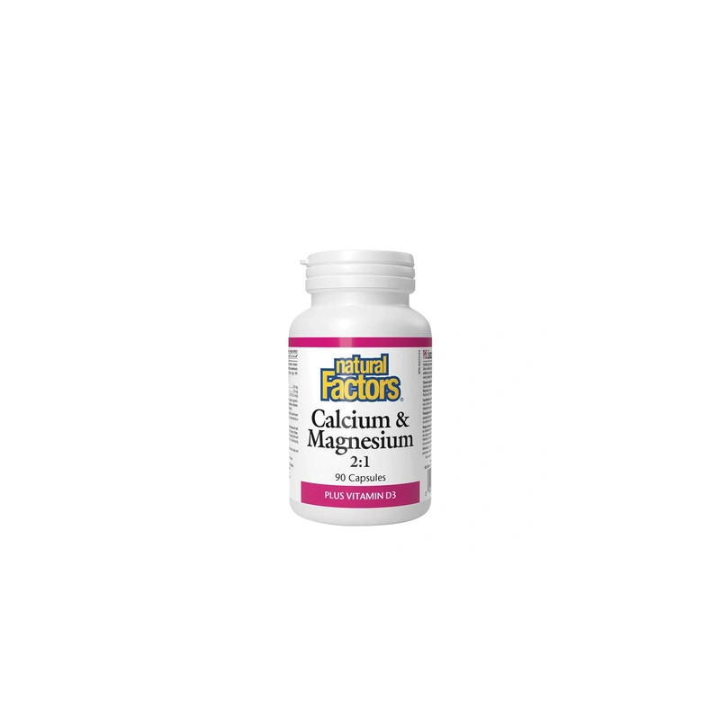 Natural Factors Calcium & Magnesium 21 With Vitamin D3 90 Capsules