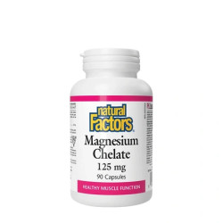 Natural Factors Magnesium Chelate 125 Mg 90 Capsules