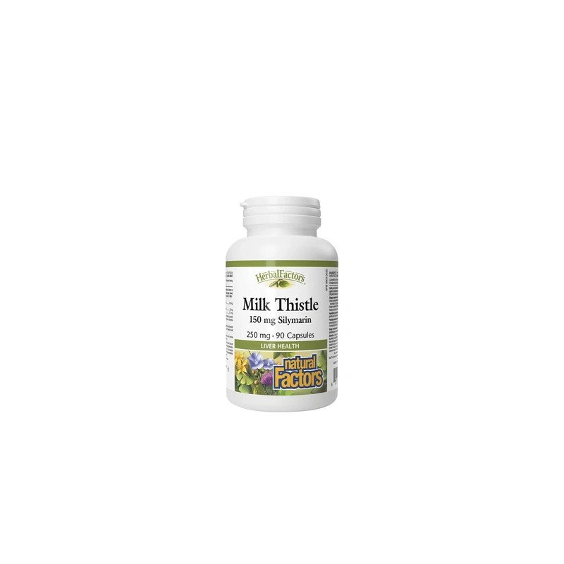 Natural Factors Milk Thistle 250 Mg With 150 Mg Silymarin 90 Capsules