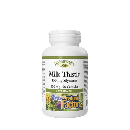 Natural Factors Milk Thistle 250 Mg With 150 Mg Silymarin 90 Capsules