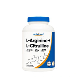Nutricost Larginine Lcitrulline Complex Capsules 240 Count
