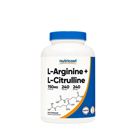 Nutricost Larginine Lcitrulline Complex Capsules 240 Count