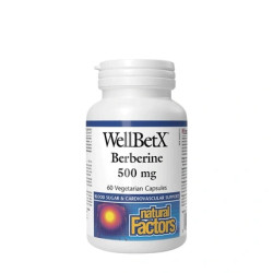 Natural Factors Wellbetx Berberine 500 Mg 60 Capsules