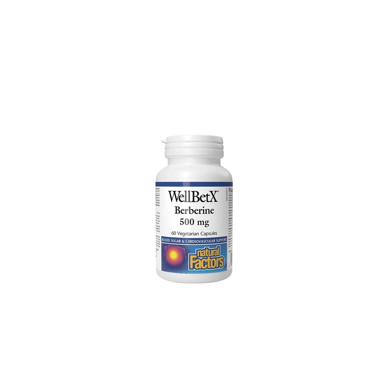 Natural Factors Wellbetx Berberine 500 Mg 60 Capsules