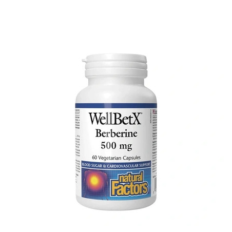 Natural Factors Wellbetx Berberine 500 Mg 60 Capsules
