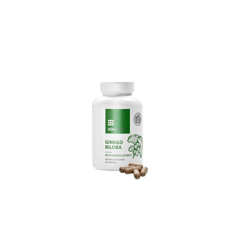 Usa Medical Ginkgo Biloba 60 Capsules