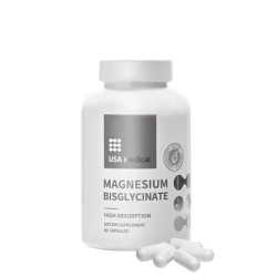 Usa Medical Magnesium Bisglycinate 60 Capsules