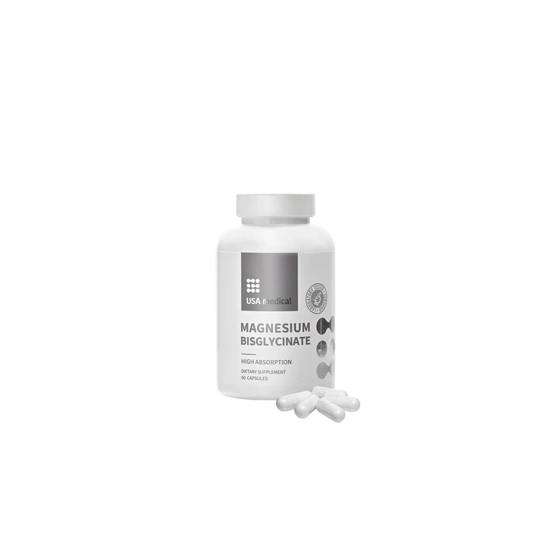 Usa Medical Magnesium Bisglycinate 60 Capsules
