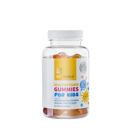 Usa Medical Multivitamin Gummies For Kids 60 Gummies Natural Fruit Flavor