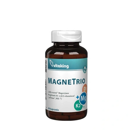 Vitaking Magnetrio D3k2 Magnesium Bisglycinate 80 Capsules