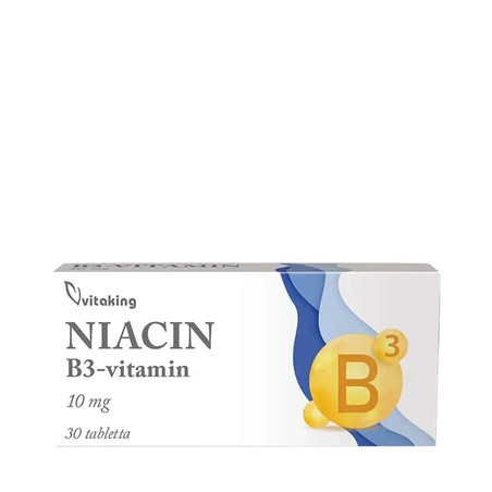 Vitaking Niacin B3 10 Mg 30 Tablets
