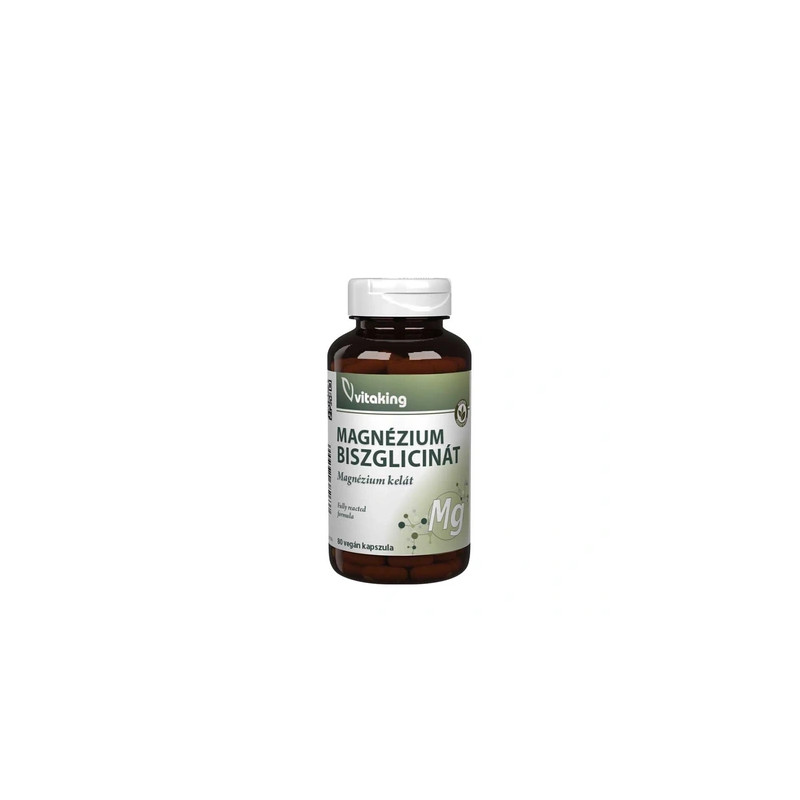 Vitaking Organic Magnesium Bisglycinate 80 Capsules