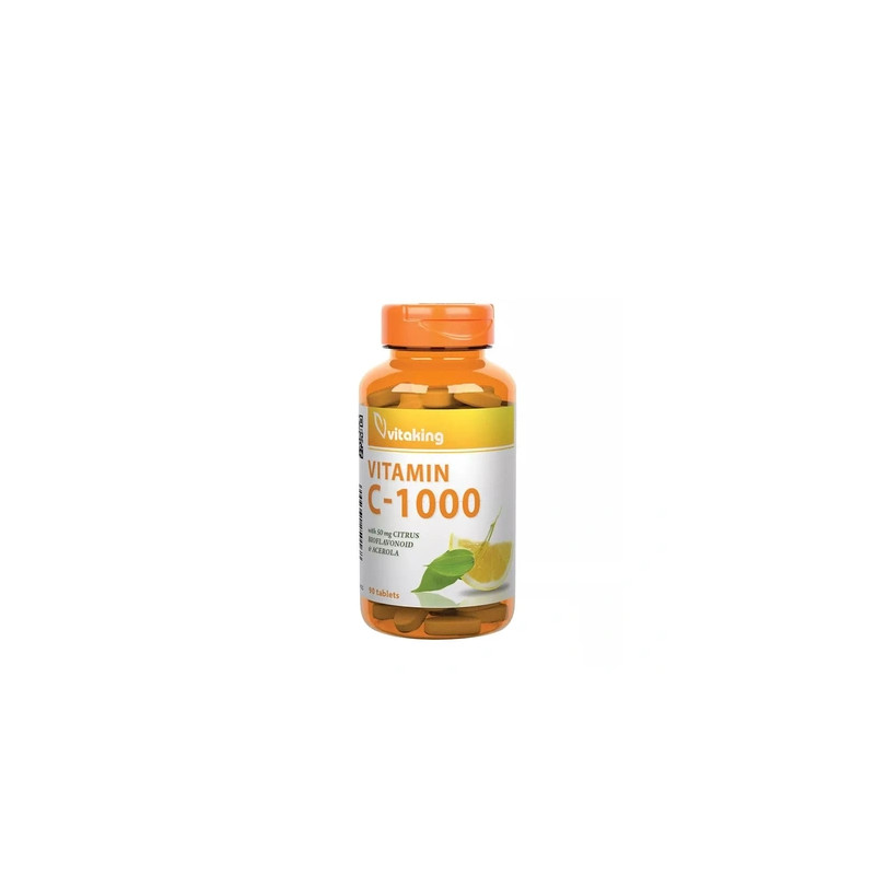 Vitaking Vitamin C 1000 Mg With 50 Mg Citrus Bioflavonoids And Acerola 90 Tablets