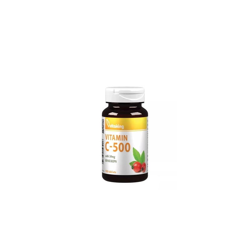 Vitaking Vitamin C500 With Rosehips 100 Tablets