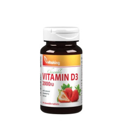 Vitaking Vitamin D3 2000 Iu Strawberry Lozenges 90 Count
