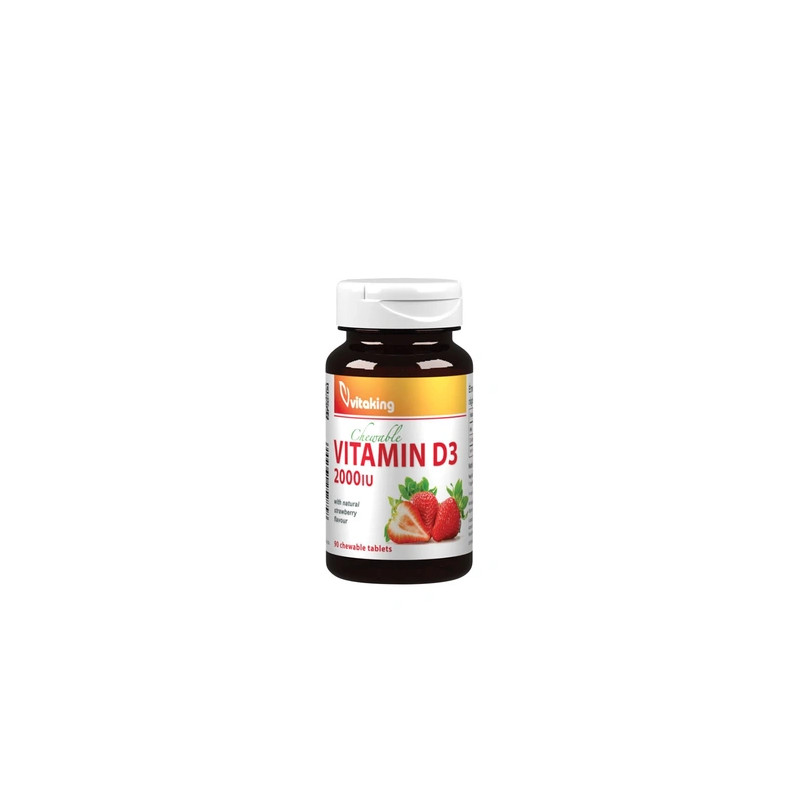 Vitaking Vitamin D3 2000 Iu Strawberry Lozenges 90 Count