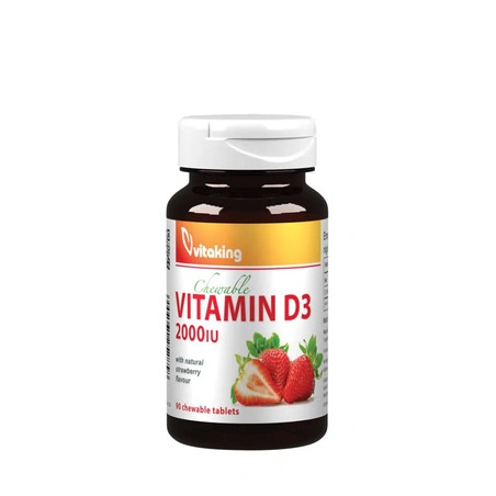 Vitaking Vitamin D3 2000 Iu Strawberry Lozenges 90 Count