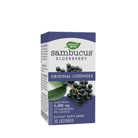 Nature's Way Sambucus Original Elderberry Lozenges 30 Count