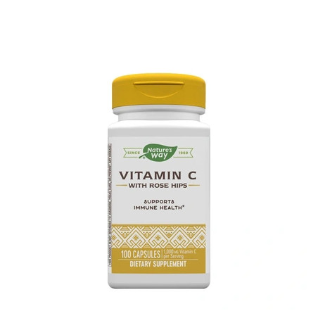 Nature's Way Vitamin C With Rose Hips 100 Capsules