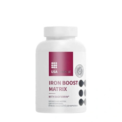 Usa Medical Iron Boost Matrix With Bioferrin 60 Capsules