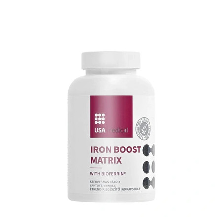 Usa Medical Iron Boost Matrix With Bioferrin 60 Capsules