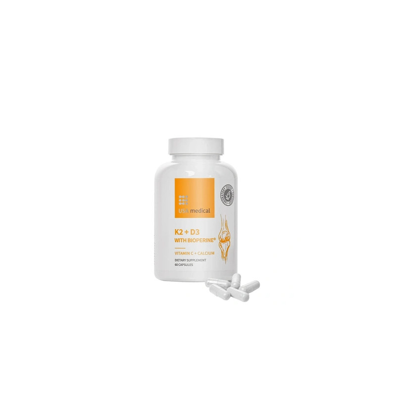 Usa Medical K2d3 With Bioperine Supplement 60 Capsules
