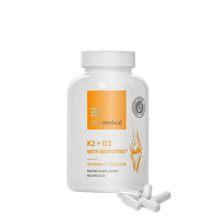 Usa Medical K2d3 With Bioperine Supplement 60 Capsules