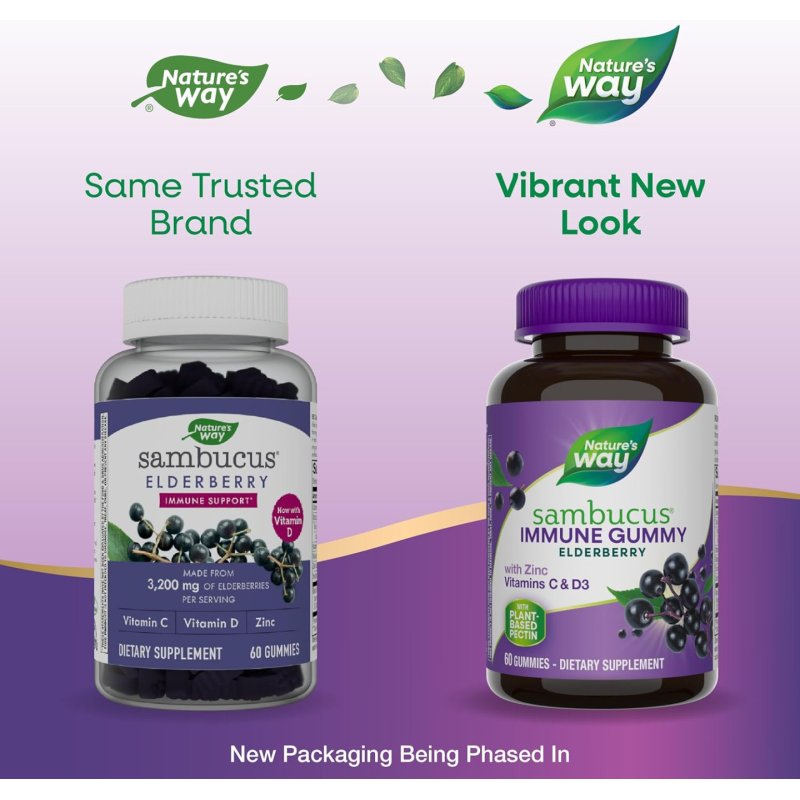 Nature's Way Sambucus Gummies 60 Count