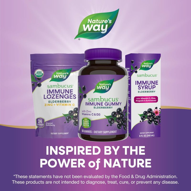Nature's Way Sambucus Gummies 60 Count