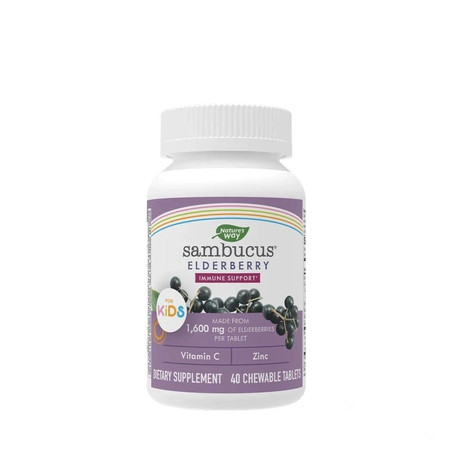 Nature's Way Sambucus Kids Immune Chewables 40 Count