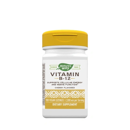 Nature's Way Vitamin B12 Cherry Lozenges 100 Count