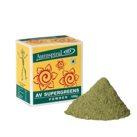 Aurospirul Aurospirul Av Super Greens Powder 100 Grams 3527 Ounces